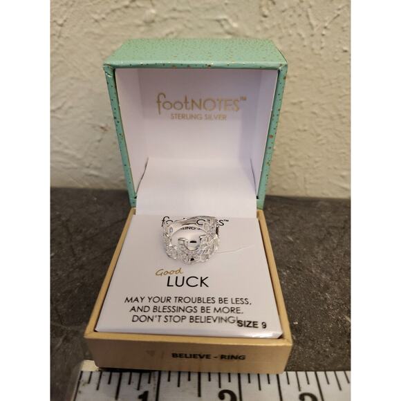 2pc Elephant Silver Ring Solid‎ Sterling Silver Footnotes Band Women Lucky Gift - Picture 1 of 7